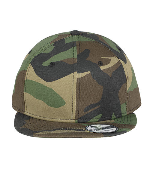 Flat Bill Snapback Cap Camo